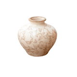 Beige Heirloom Short Vase