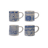 Stoneware Blue Pattern Mug