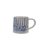 Stoneware Blue Pattern Mug