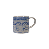 Stoneware Blue Pattern Mug