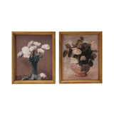 Vintage Framed Floral Art