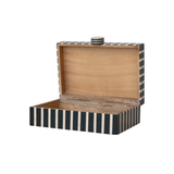 Mango Wood Striped Box