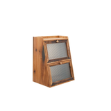Fluted Glass Wall Cabinet