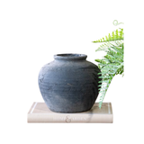 Charcoal Round Vase