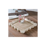 Cement Scalloped Tray