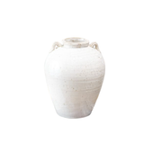 White Ceramic Handle Vase
