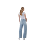 Jules Striped Barrel Jeans