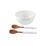 Fluted Salad Bowl Set