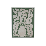 Green Flower Vase Art