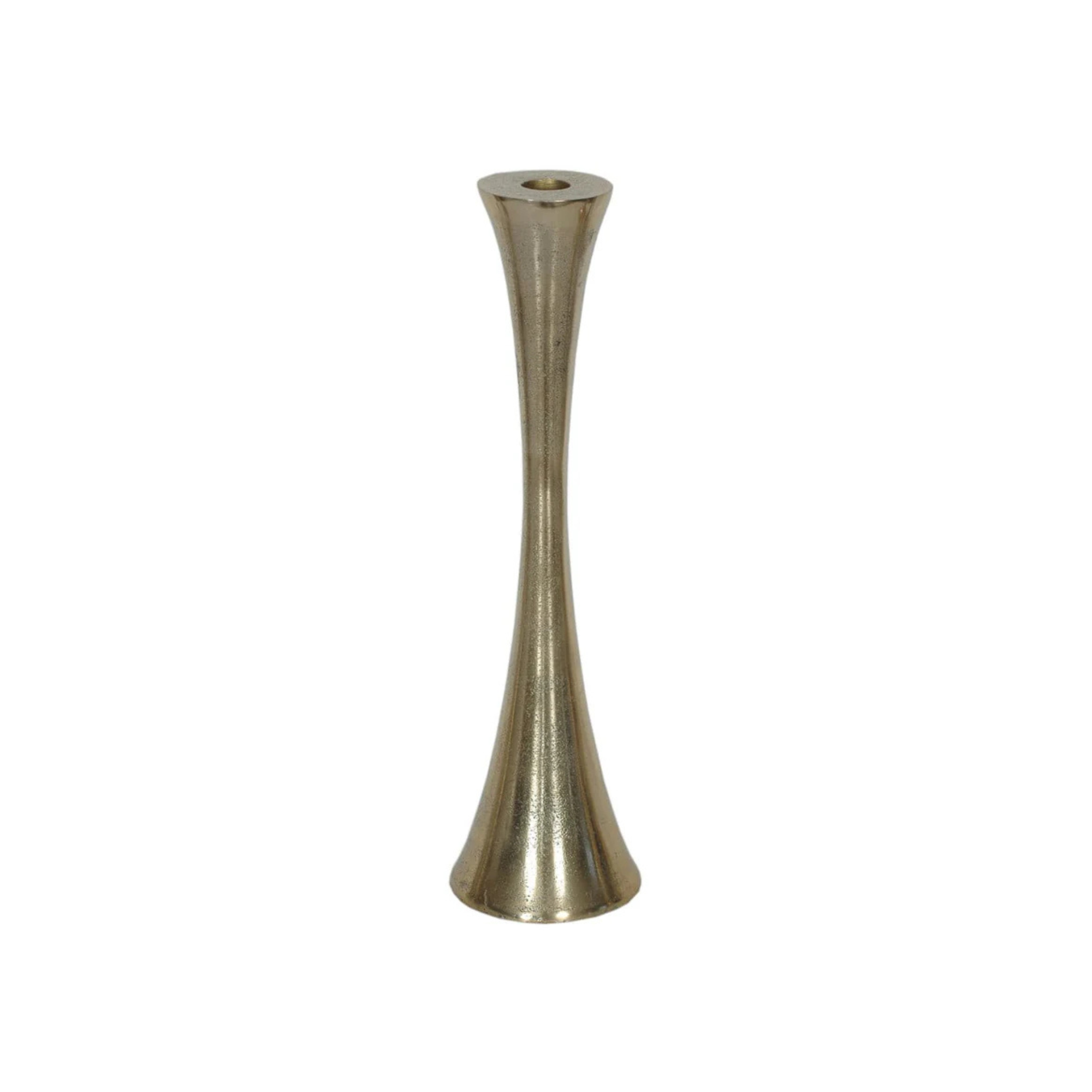 Hourglass Brass Candleholder