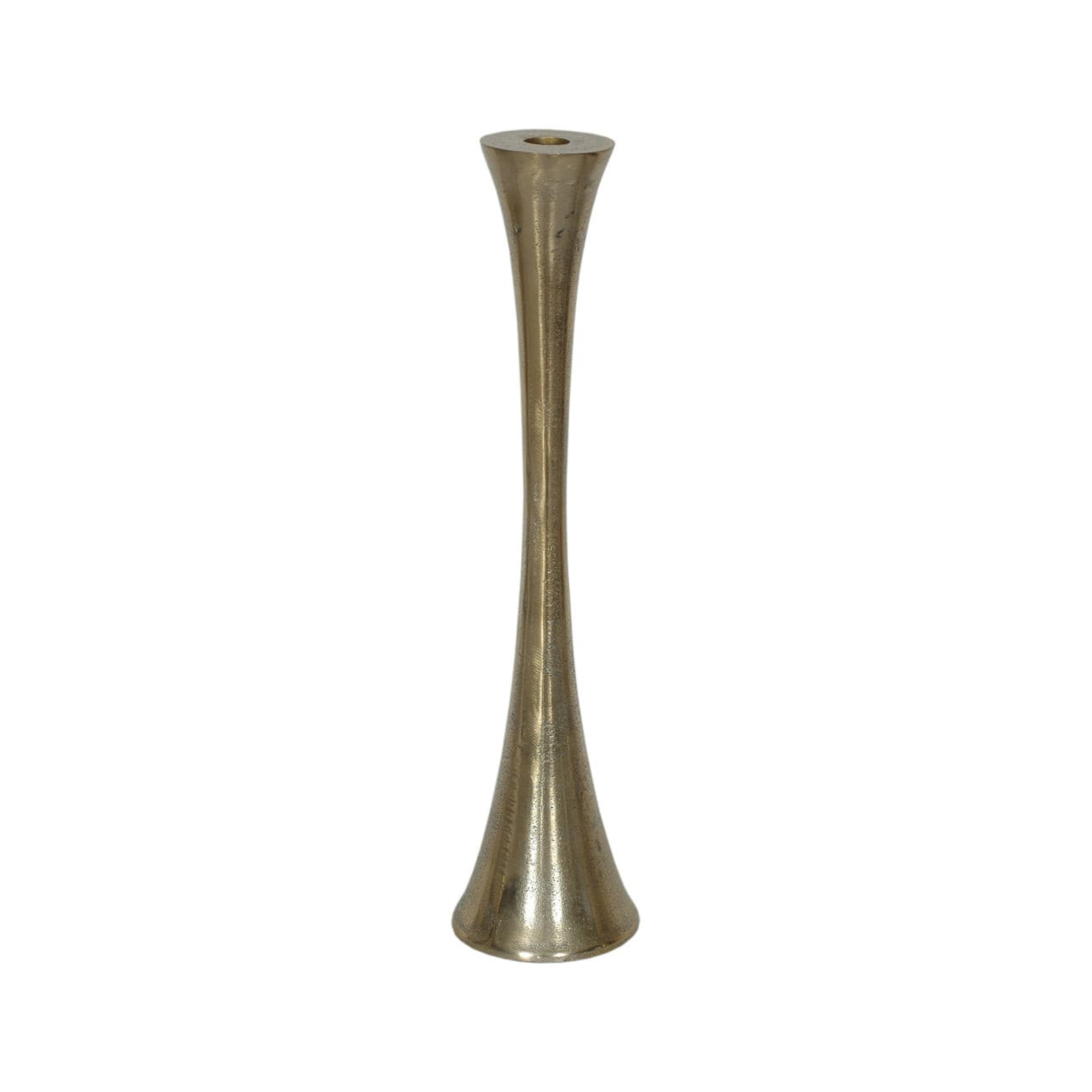 Hourglass Brass Candleholder