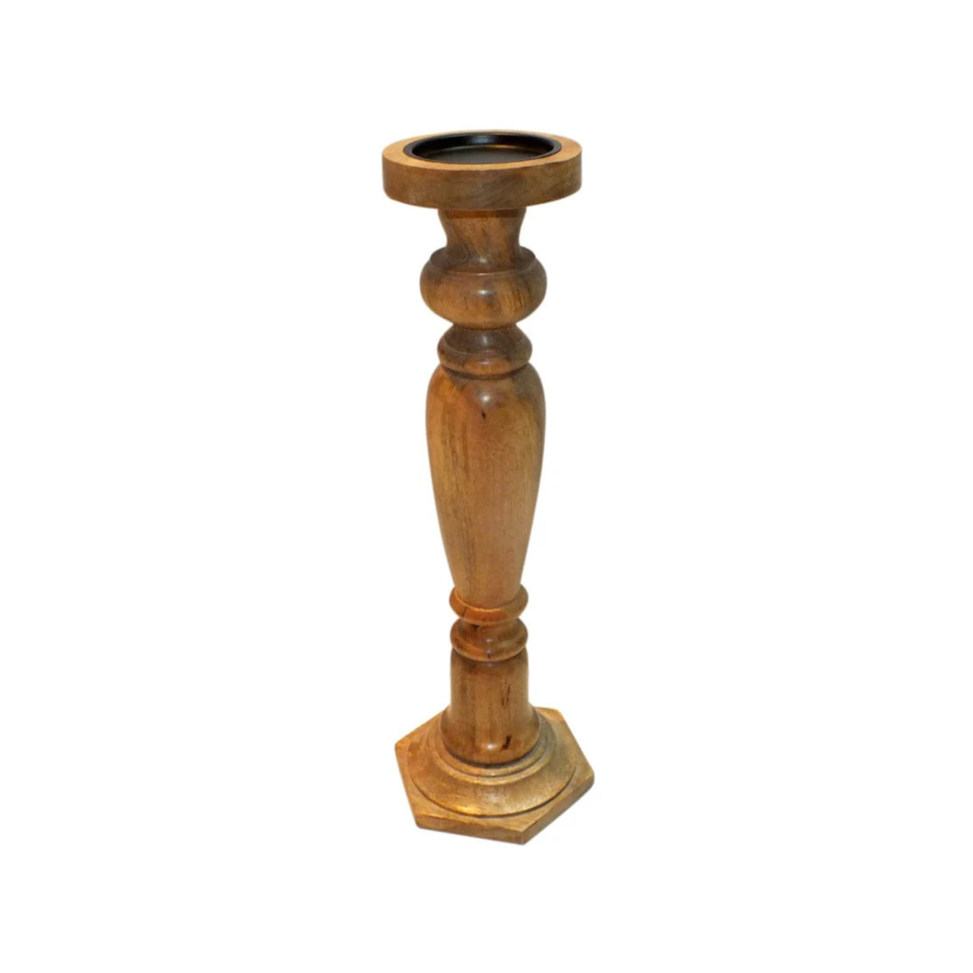 Natural Pillar Candleholder