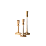 Gold Ball Candleholders s/3