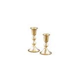 Gold Diamond Candleholders s/2