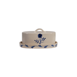 Blue Stoneware Butter Dish