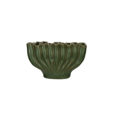 Green Wavy Vase