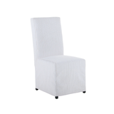 Neutral Pinstripe Dining Chair
