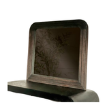 Black Wood Arch Mirror