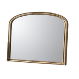 Antique Brass Curved Mirror