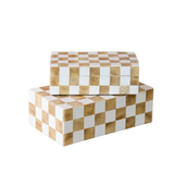 Beige and White Box