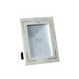 Brass Inlay Marble Frame
