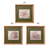 Olive Matted Tree Art