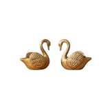 Golden Swan Candle Holder