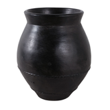 Black Shiny Terra-cotta Vase
