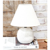 Rough White Ceramic Lamp