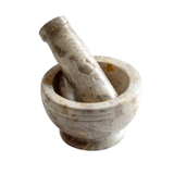 Beige Soapstone Mortar & Pestle