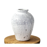 White Pattern Vase