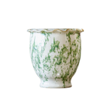 Green Splatter Pot