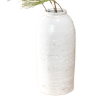 Tall White Ceramic Vase