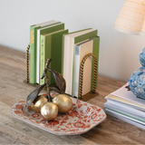 Twisted Gold Iron Bookends