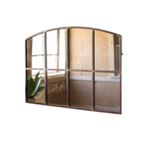 Arched Metal Wall Mirror