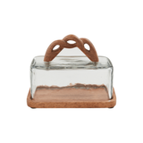 Braided Handle Butter Dish