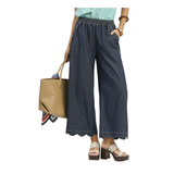 Scalloped Hem Pants