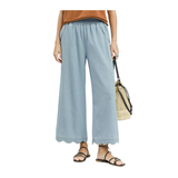 Scalloped Hem Pants