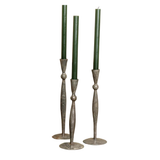 Gray Iron Candleholders s/3
