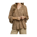 Codie Leaf Print Top