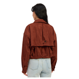 Dallas Suede Short Trench Coat