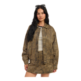 Em Oversized Leather Jacket