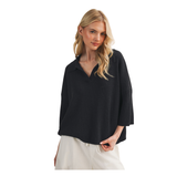 Iris Black Pullover