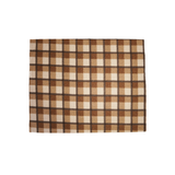 Brown Plaid Sherpa Throw