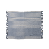 Striped Throw with Fringe
