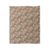 Floral Block Print Throw