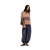 Dusty Rose Striped Sweater
