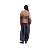 Dusty Rose Striped Sweater