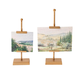 Gold Easel w/Artwork