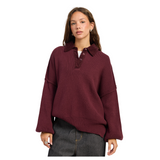 Mindy Burgundy Sweater